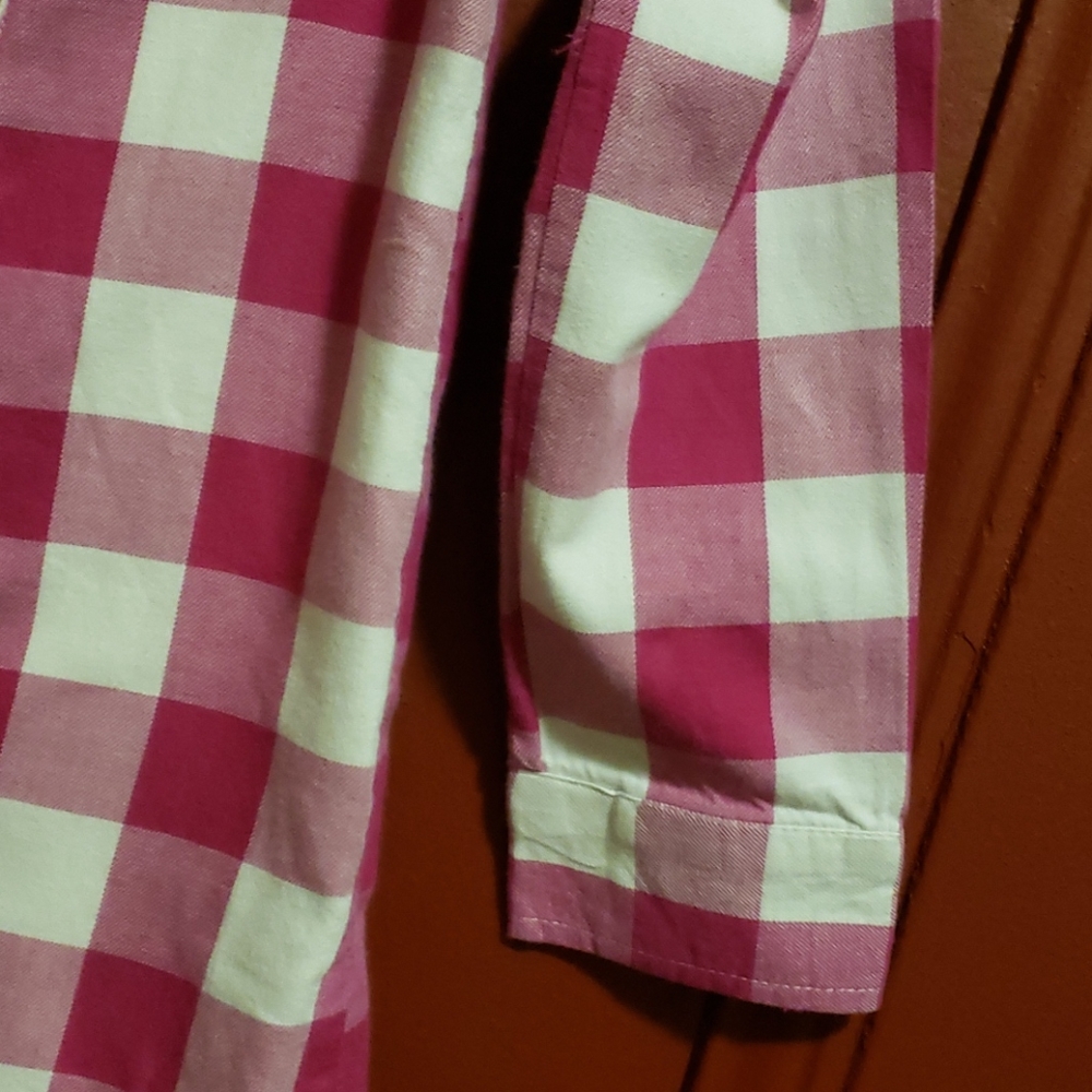 1989 PLACE PINK PLAID SHIRT SIZE5/6 S - Picture 5 of 8